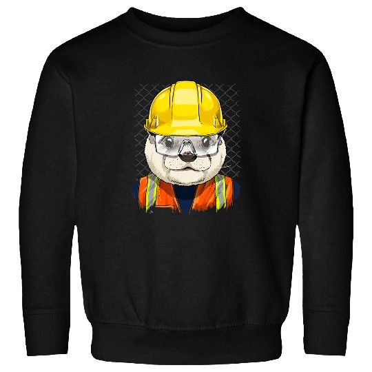 Otter Pet Otters Construction Worker Sea Otter Laborer Sea Animal Sweatshirts