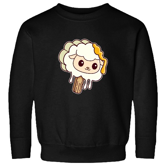 Sheep Pet Popsicle Sheep Dripping Ice Cream Lovers Sweatshirts