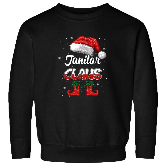 Janitor Santa Claus Christmas Funny Matching Costume 21 Sweatshirts
