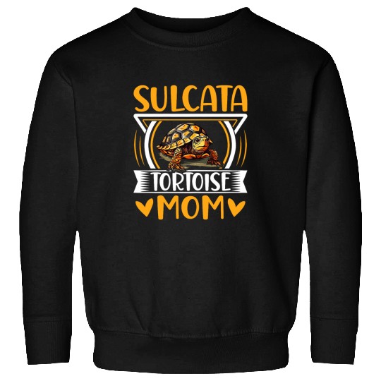 Turtle Pet Mother Reptile Tortoise Species Sulcata Tortoise Mom 5 Sweatshirts