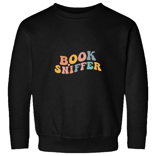 Book Fun Sniffer Retro Funny Book Lover Reading Librarian 1970s 8 Sweatshirts