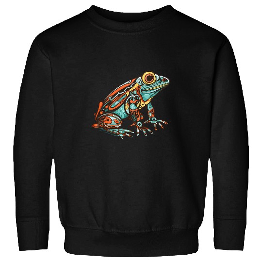 Frog Pet Native American Indian Style Art Pacific Northwest 5 Sweatshirts