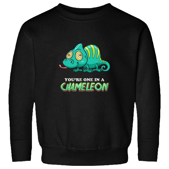 Chameleon Pet Youre One in a Chameleon Funny Lizard Reptile Sweatshirts