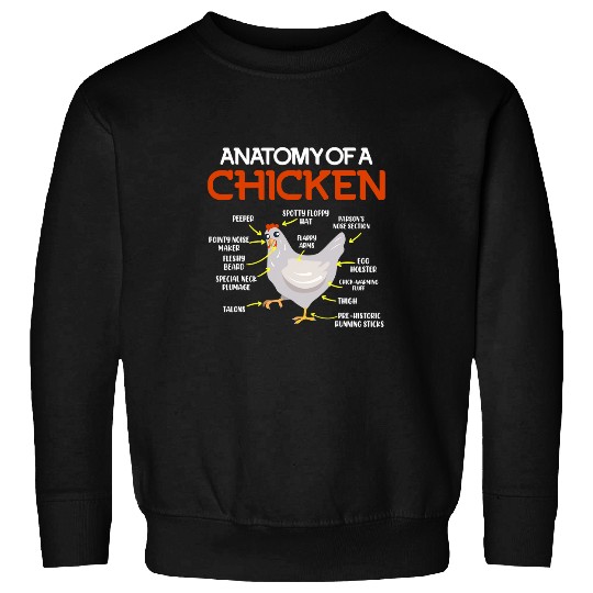 Chicken Pet Anatomy Cock Chicken Hen Egg Sweatshirts