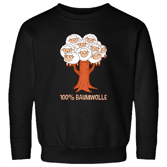 Sheep Pet Funny Word Game 100 Cotton Tree with Sweatshirts