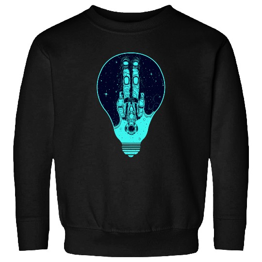 Astronaut Job psychedelics Astronaut Light Bulb Outer Space Astronomy Sweatshirts