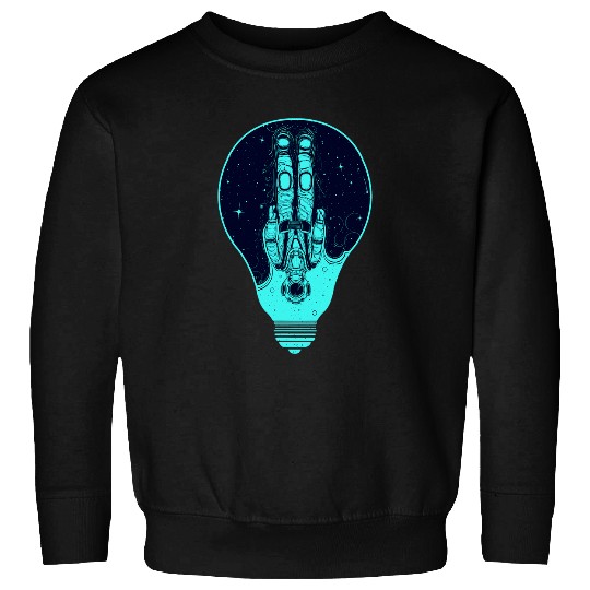 Astronaut Job psychedelics Astronaut Light Bulb Outer Space Astronomy Sweatshirts