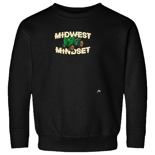 Tractor Fun driving Midwest Mindset Tractor Farm Sweatshirts