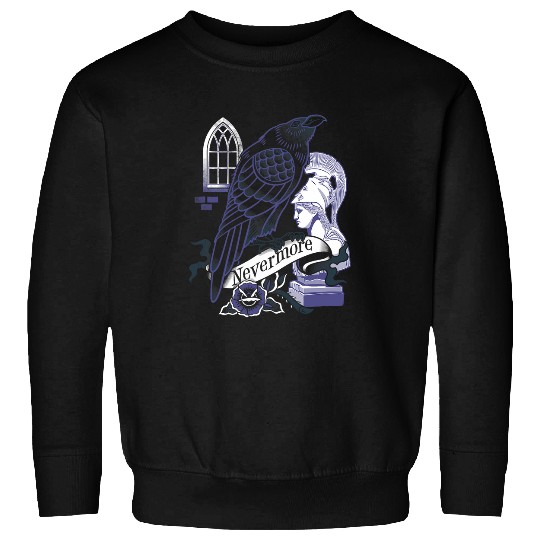 Book Fun Nevermore Raven Gothic Poetry Book Lover Poe Sweatshirts