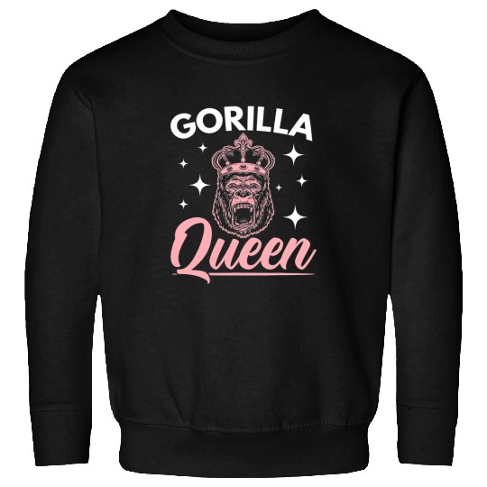 Gorilla Pet Queen Ape Lover Monkey Whisperer Zookeeper Sweatshirts