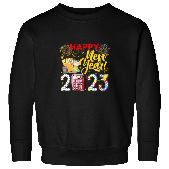 Accountant Job Happy New Year Fireworks Funny Accountant Lover Family 1 Sweatshirts