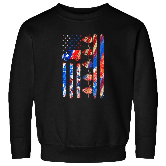 Postal Worker Job Happy 4th Of July Patriotic Postal Worker American Flag 1 Sweatshirts