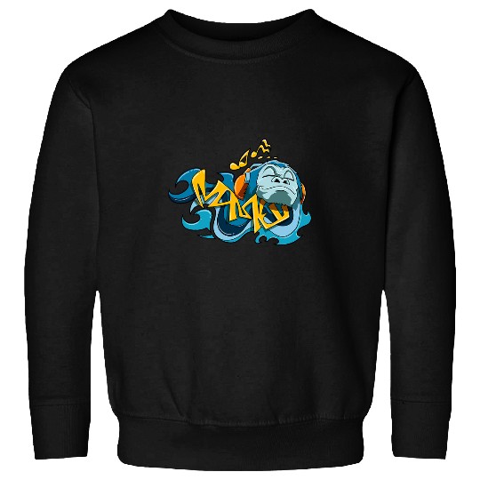 Gorilla Pet Street art Gorilla music Sweatshirts
