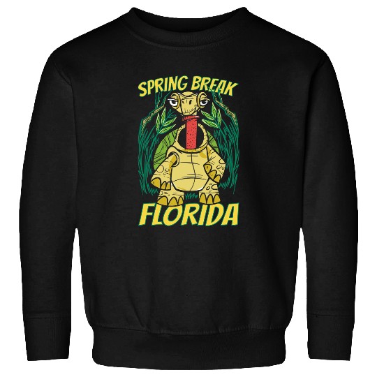 Turtle Pet Spring Break Florida Cute Beach Vacation Sweatshirts