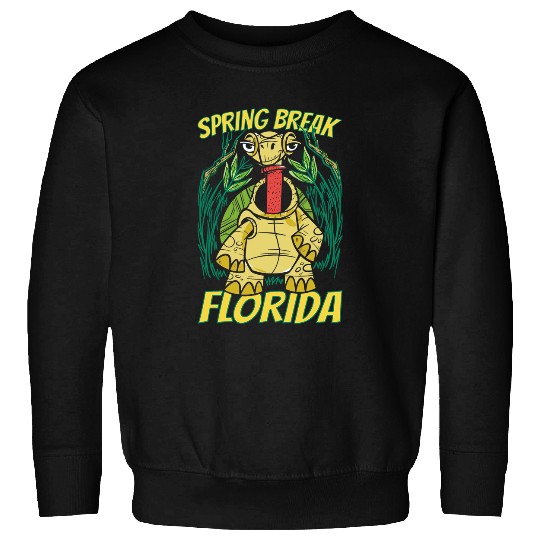 Turtle Pet Spring Break Florida Cute Beach Vacation Sweatshirts