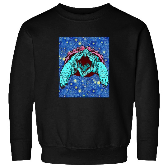 Turtle Pet Starry Night Tortoise Snapping Sweatshirts