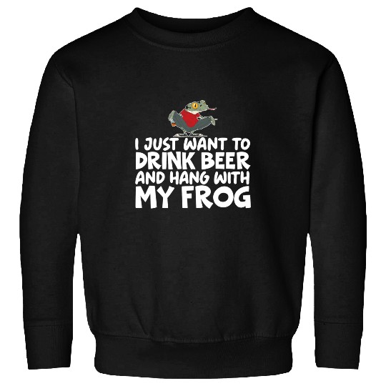 Frog Pet Herpetology Tadpole Egg Toad Animal Sweatshirts