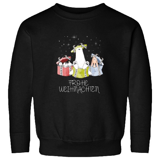 Penguin Pet Rabbits Merry Christmas 2Sweet Polar Bear Rabbit Penguin Christmas Sweatshirts
