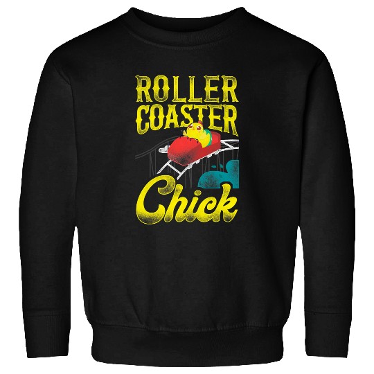 Chicken Pet Roller Coaster Girl Chicken vintages Roller Coaster Chick Sweatshirts