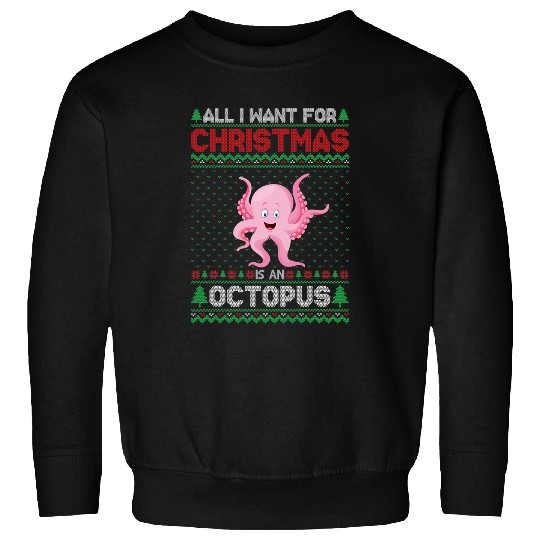 Octopus Pet Christmas Outfits for Men Women Ugly xmass Sweater Sweatshirts