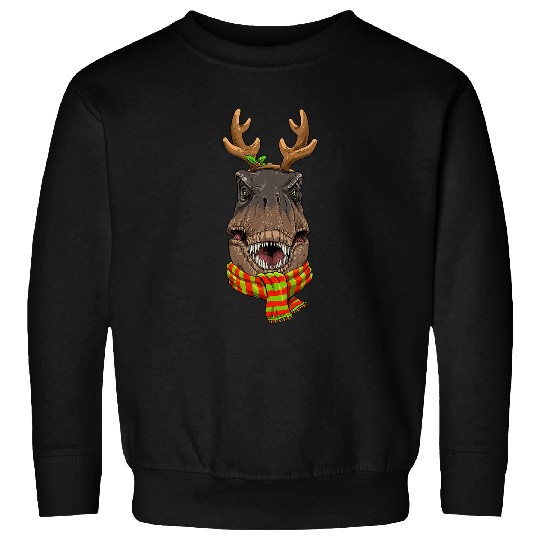 Dinosaur Pet T rexs Dinosaur Christmas Santa Clause Reindeer xmass Dino235 Sweatshirts