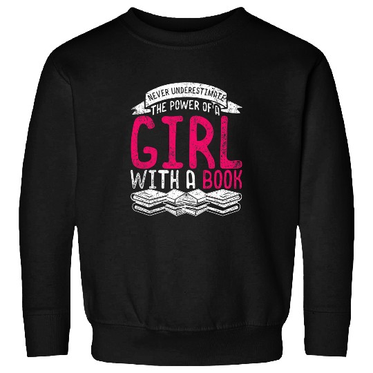 Book Fun Nerd Librarian Bookworm Girls Women Gift Sweatshirts