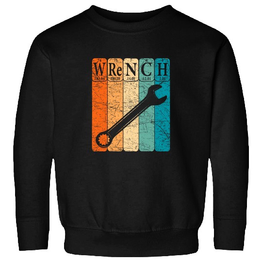 Wrench Periodic Table Elements Mechanic Handyman 24 Sweatshirts