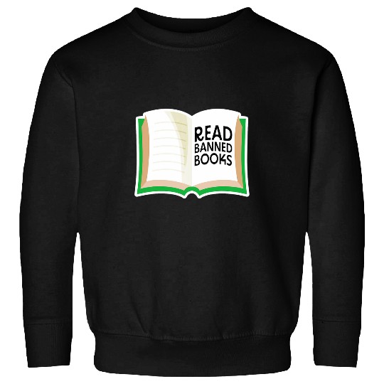 Book Fun READ BANNED BOOKS book lover bibliophile librarian reading 2 Sweatshirts