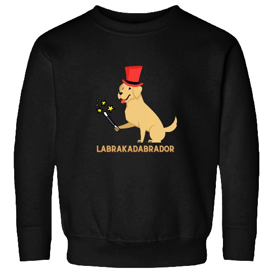 Wizard dog with wand labrador labracadabrador magician funny Sweatshirts