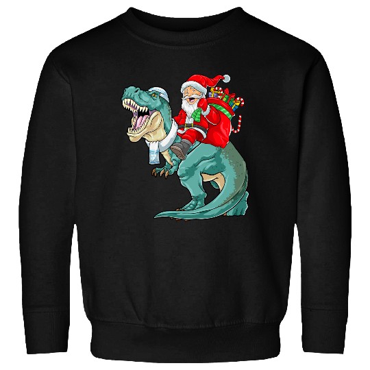 Dinosaur Pet Happy Chrismukkah Hanukkah Christmas T rexs Dinosaur Jewish 2 Sweatshirts