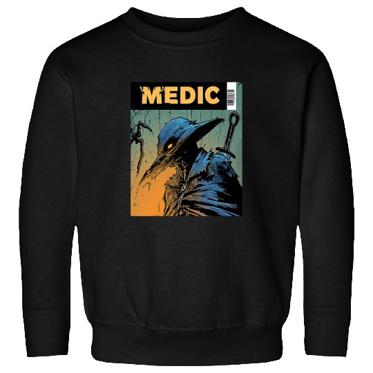 Medic Comic Book Plague Doctor Healer Magazine Style Art Sweatshirts