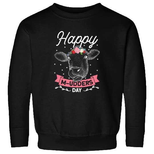 Cow Pet Happy Mudders Day Funny Cow Heifer Farmer Mothers Day Sweatshirts