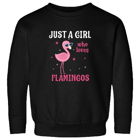 Flamingo Pet Just A Girl Who Loves Flamingos Tropical Animal Sweatshirts