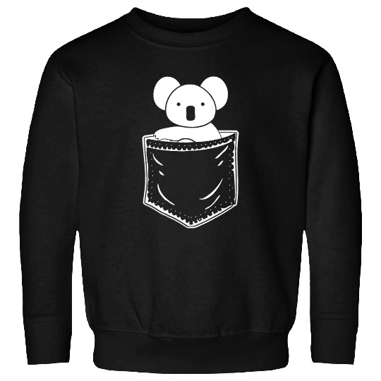Koala Pet Inside Pocket looks at you I love koalas Sweatshirts