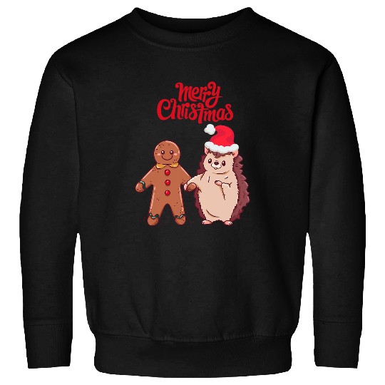 Hedgehog Pet Christmas Gingerbread hedgehog Sweatshirts