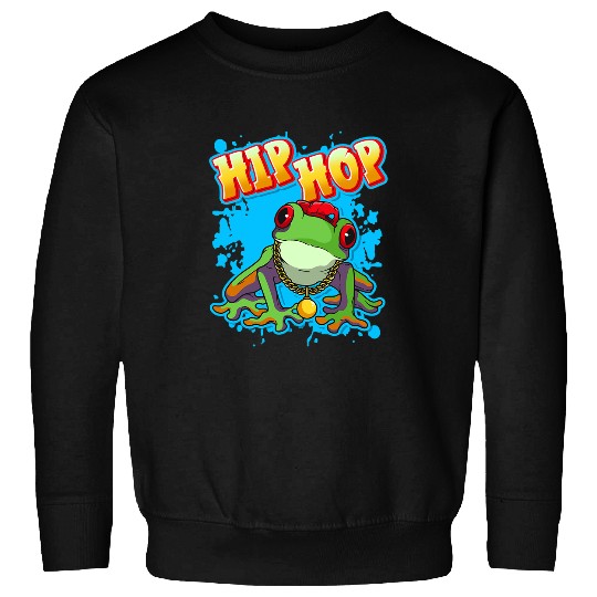 Frog Pet Hip Hop Tree Frogs Froggy Rap Music Herpetology Sweatshirts