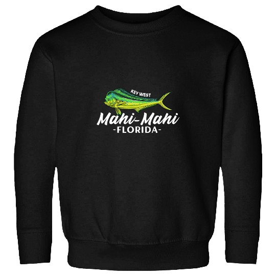 Fishing Fun Dolphin Gift Florida Mahi Mahi Key West Coryphaena Dolphin Fishing Lover Sweatshirts
