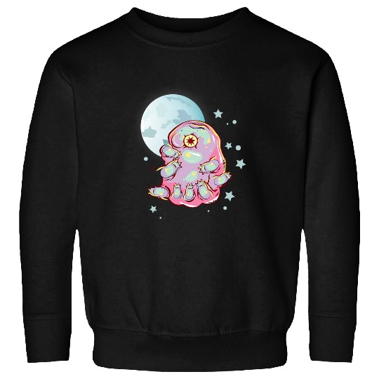 Tardigrade In Space Funny Tardigrade Lover Microbiologist Sweatshirts