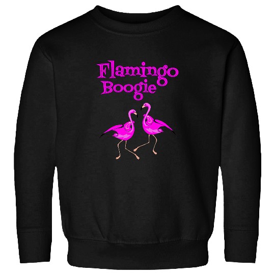 Flamingo Pet Boogie Tropical Pink Dancing Birds Summer Sweatshirts