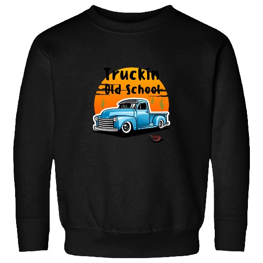 Komodo Pet Truckin Old School vintages Retro Pickup Truck Cactus Lizard 03 Sweatshirts