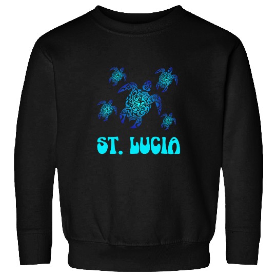 Turtle Pet St Lucia Island Sea Sweatshirts