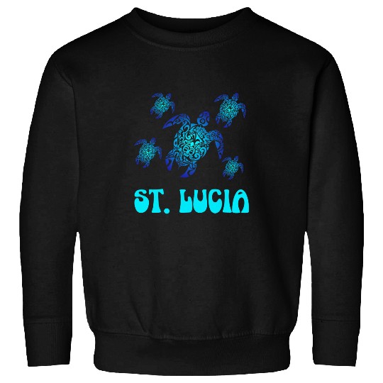 Turtle Pet St Lucia Island Sea Sweatshirts