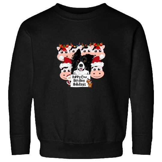 Cow Pet Happy Cow Herding Holidays Sweatshirts