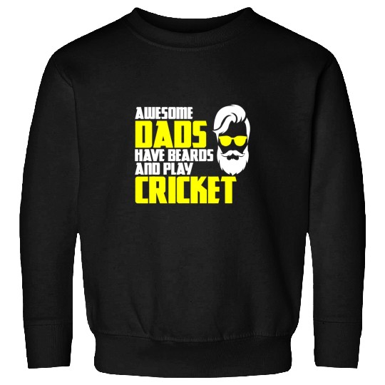 Sport Bowling Mens Cricket Bowler Batsman Fathers Day Saying Cricket Player Sweatshirts