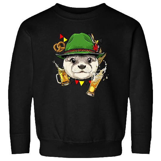 Otter Pet Sea Otter Germany Oktoberfest Party Beer Fest Sweatshirts