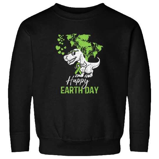 Dinosaur Pet T rexs EarthDay Green Funny Environment Protection Sweatshirts
