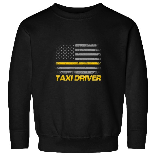 vintages USA Flag Taxi Driver Sweatshirts