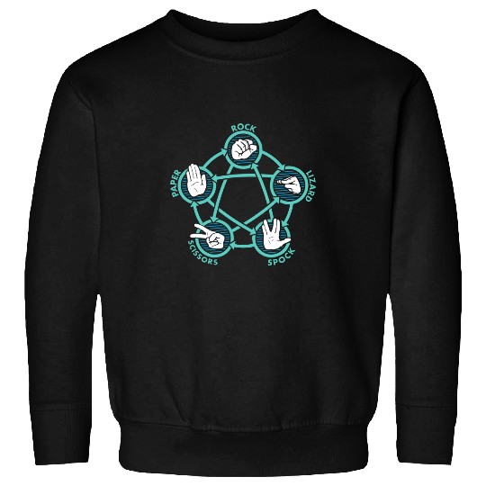 Komodo Pet Rock Paper Scissors Lizard Spock Funny Game Sweatshirts