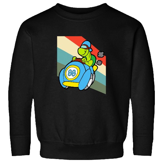 Turtle Pet Motor Race Turtle Tortoise Animal Funny Sweatshirts