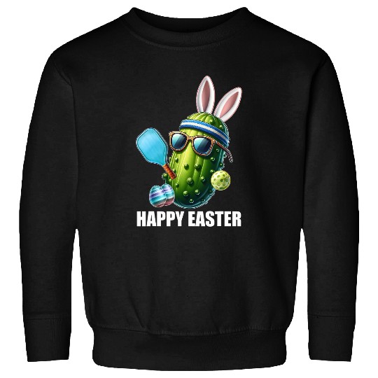 Sport Pickleball Easter Bunny Pickleball Funny Easter Pickle Ball Rabbit Sweatshirts
